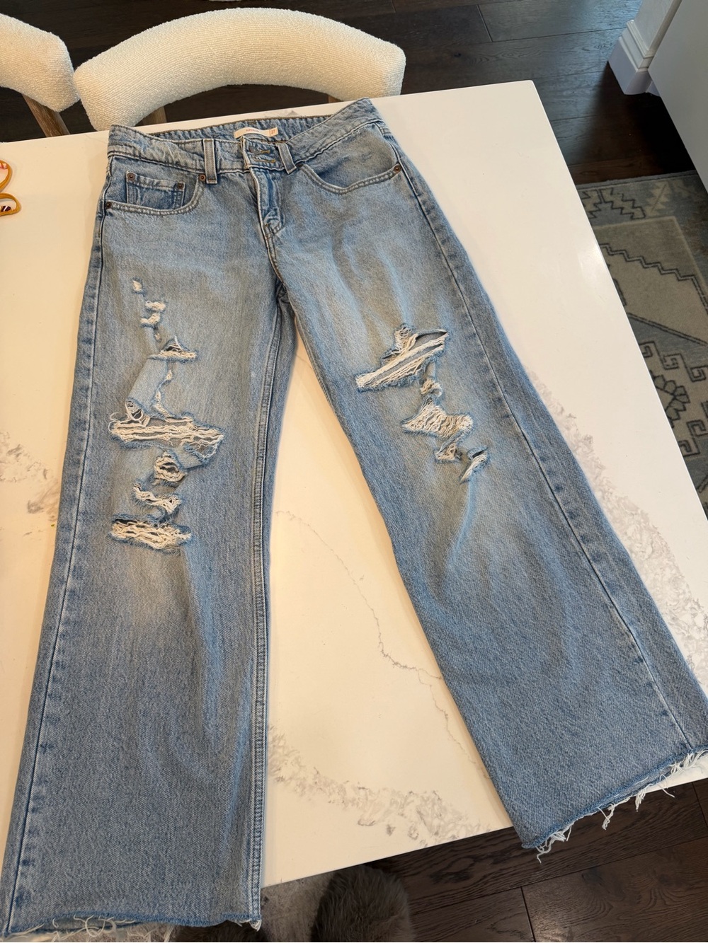 Levi’s super low jeans size 27 Light Blue